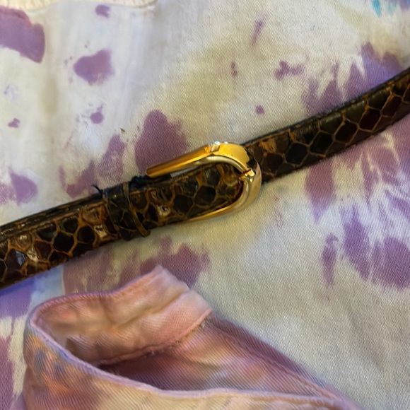 Size xs GAP hand dyed tunic shirt with vintage leather belt - Picture 11 of 12